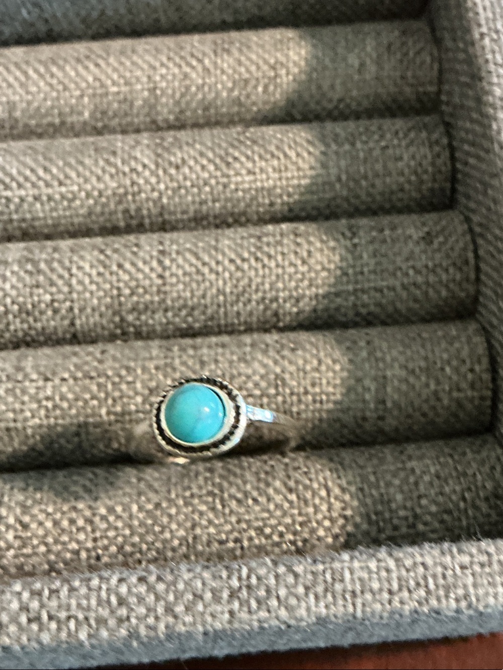 Turquoise Stone Silver Ring -NWOT